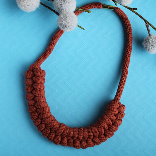 Rope Necklace - Burnt Orange