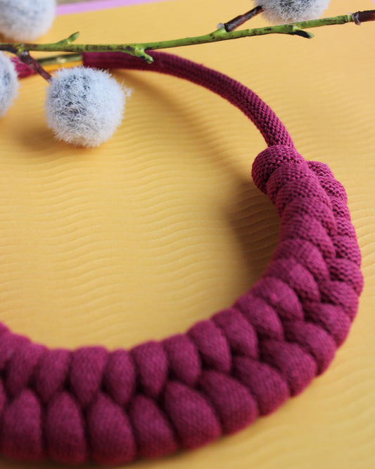 Rope Necklace - Fuchsia