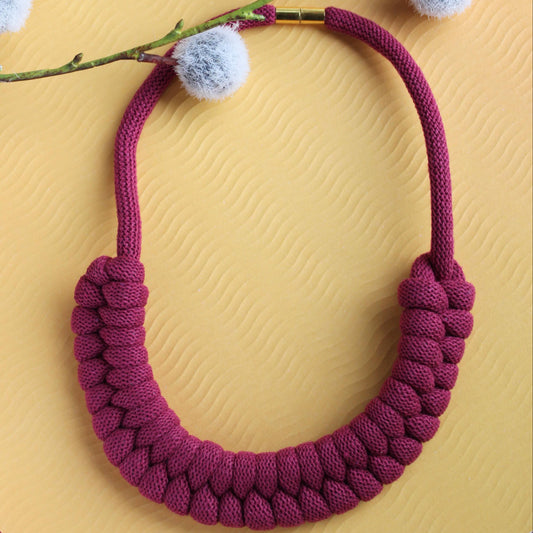 Rope Necklace - Fuchsia