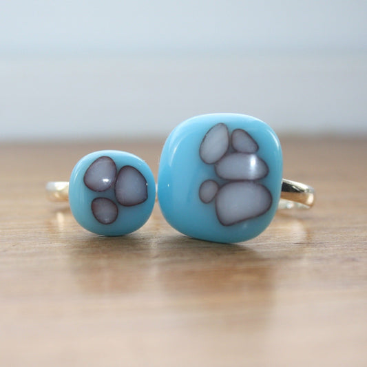 Blue Glass Ring (Large)