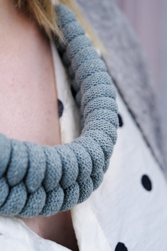Recycled Rope Necklace - Laurel Blue