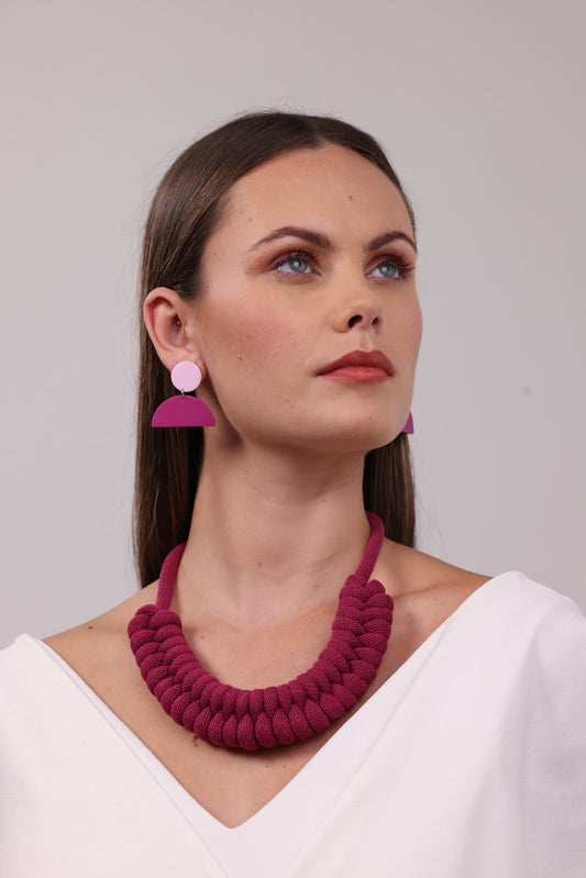 Rope Necklace - Fuchsia
