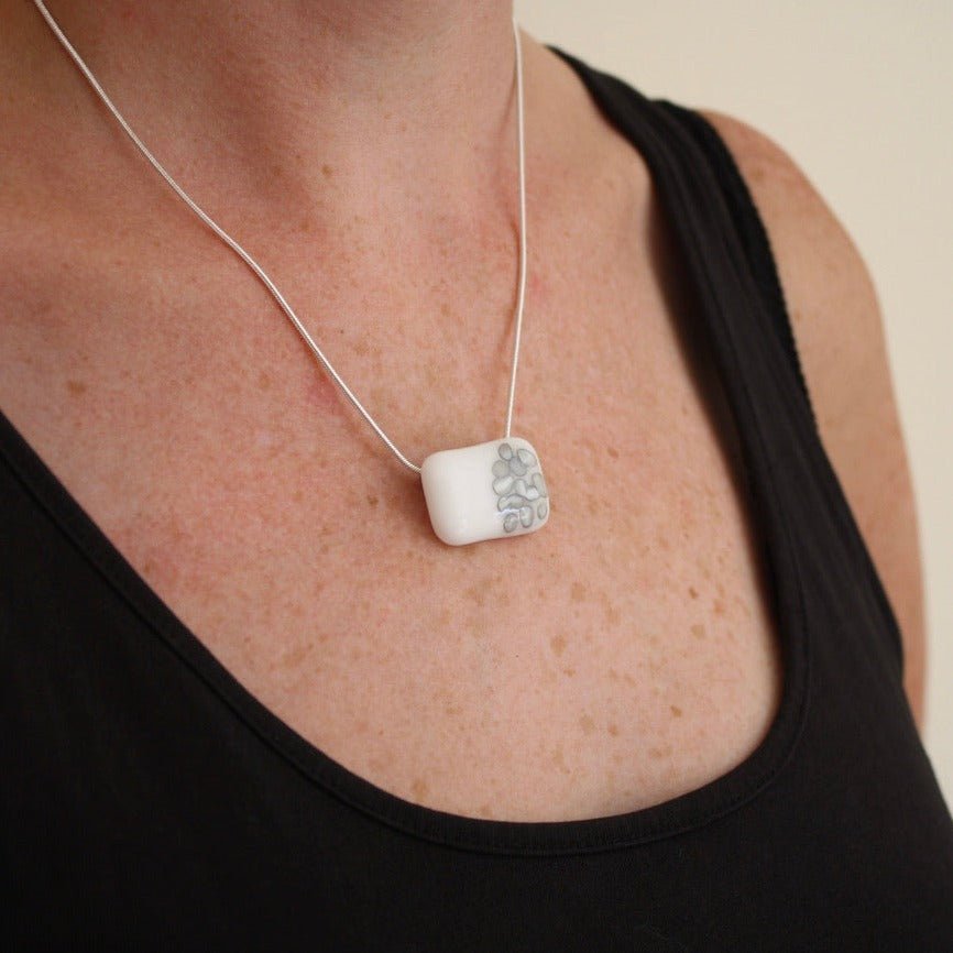 White Glass Necklace