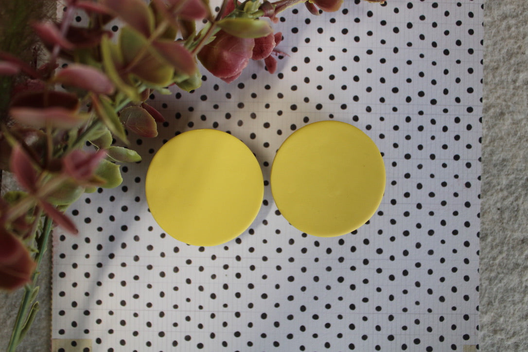 Large Canary Yellow Studs